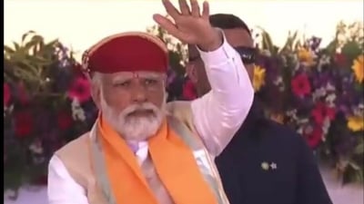 PM Narendra Modi in Rajasthan.