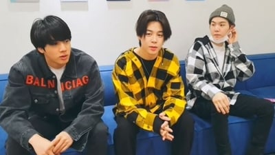 BTS' Jimin filmed a video with Jin and Suga.