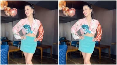 Sunny, styled by fashion stylist Hitendra Kapopara, wore her tresses into a clean ponytail as she posed for the pictures. Sunny, styled by fashion stylist Hitendra Kapopara, wore her tresses into a clean ponytail as she posed for the pictures. 