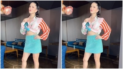 Sunny decked up in pink eyeshadow, mascara-laden eyelashes, drawn eyebrows, contoured cheeks and a shade of pink lipstick. (Instagram/@sunnyleone) Sunny decked up in pink eyeshadow, mascara-laden eyelashes, drawn eyebrows, contoured cheeks and a shade of pink lipstick. (Instagram/@sunnyleone)