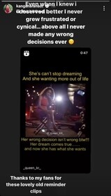 Kangana Ranaut on her latest Instagram Story. Kangana Ranaut on her latest Instagram Story.