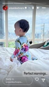 Priyanka shared a candid picture of Malti.