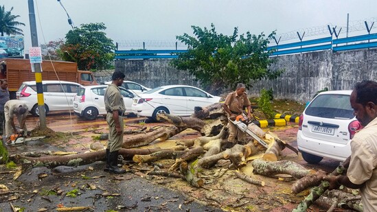 The deep depression lying over the Southeast Bay of Bengal intensified into a cyclonic storm Mocha, IMD informed earlier today.&nbsp;(PTI)
