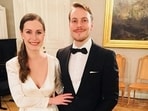 Sanna Marin with her husband Markus Raikkonen. Sanna Marin with her husband Markus Raikkonen.