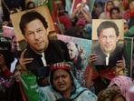 Supporters of Pakistan's former prime minister Imran Khan during a protest.