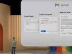 CEO Sundar Pichai unveiling the Gmail AI feature at Google I/O event. CEO Sundar Pichai unveiling the Gmail AI feature at Google I/O event.