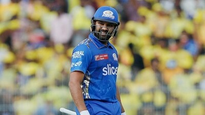 Chennai, May 06 (ANI): Mumbai Indians skipper Rohit Sharma walks back after getting out in a match against Chennai Super Kings during the Indian Premier League 2023, at MA Chidambaram Stadium, in Chennai on Saturday. (ANI Photo/ Digital Restriction) (IPL Twitter) Chennai, May 06 (ANI): Mumbai Indians skipper Rohit Sharma walks back after getting out in a match against Chennai Super Kings during the Indian Premier League 2023, at MA Chidambaram Stadium, in Chennai on Saturday. (ANI Photo/ Digital Restriction) (IPL Twitter)