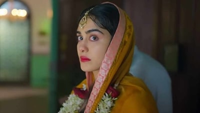 Adah Sharma in a still from The Kerala Story. Adah Sharma in a still from The Kerala Story.