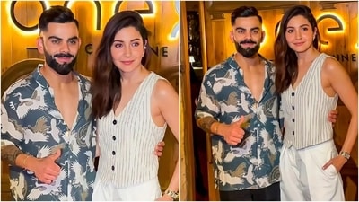 Anushka Sharma and Virat Kohli enjoy a dinner date in Mumbai. Anushka Sharma and Virat Kohli enjoy a dinner date in Mumbai.