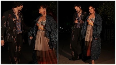 Richa Chadha and Ali Fazal grabbed eyeballs at HT India's Most Stylish 2023 wearing elevated streetwear merged with a tint of glam. (Instagram/@therichachadha) Richa Chadha and Ali Fazal grabbed eyeballs at HT India's Most Stylish 2023 wearing elevated streetwear merged with a tint of glam. (Instagram/@therichachadha)