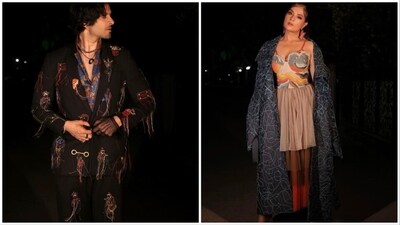 The power couple was styled for the glam night by Anisha Gandhi and Rochelle D'sa Syiemiong. (Instagram/@therichachadha) The power couple was styled for the glam night by Anisha Gandhi and Rochelle D'sa Syiemiong. (Instagram/@therichachadha)