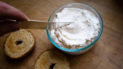 Cream cheese is a soft, usually mild-tasting fresh cheese made from milk and cream. It is not naturally matured and is meant to be eaten fresh, so it differs from other soft cheeses such as Brie. (REPRESENTATIVE PHOTO) Cream cheese is a soft, usually mild-tasting fresh cheese made from milk and cream. It is not naturally matured and is meant to be eaten fresh, so it differs from other soft cheeses such as Brie. (REPRESENTATIVE PHOTO)