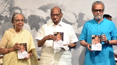 Sharad Pawar's recently-released autobiography, Lok Maze Sangati. (ANI) Sharad Pawar's recently-released autobiography, Lok Maze Sangati. (ANI)