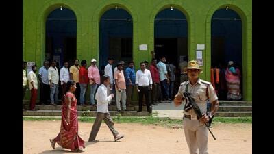 Voting ended in Karnataka for all 224 assembly seats on Wednesday. (PTI) Voting ended in Karnataka for all 224 assembly seats on Wednesday. (PTI)