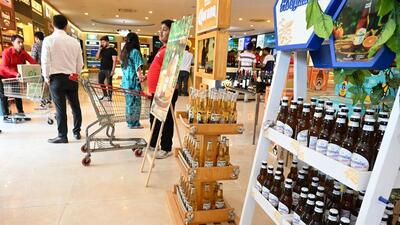 With the increase in excise duty on liquor, the price will rise to ₹5 per proof litre of beer having an alcoholic content of up to 5.25%, as well as IFL and IMFL, said officials. (Parveen Kumar/HT Photo) With the increase in excise duty on liquor, the price will rise to ₹5 per proof litre of beer having an alcoholic content of up to 5.25%, as well as IFL and IMFL, said officials. (Parveen Kumar/HT Photo)