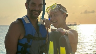 Neha Dhupia also shared a series of pictures featuring herself and Angad during their beach holiday. Neha Dhupia also shared a series of pictures featuring herself and Angad during their beach holiday.