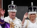Britain's King Charles III and Queen Camilla wave to the crowds from the balcony of Buckingham Palace. Britain's King Charles III and Queen Camilla wave to the crowds from the balcony of Buckingham Palace.