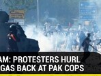 ON CAM: PROTESTERS HURL TEAR GAS BACK AT PAK COPS