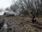 Russia-Ukraine War: Ukrainian servicemen fire a self-propelled howitzer towards Russian troops.