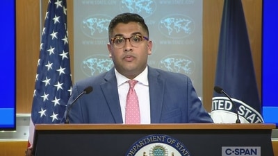 US State Department's Principal Deputy Spokesperson Vedant Patel. (File) US State Department's Principal Deputy Spokesperson Vedant Patel. (File)