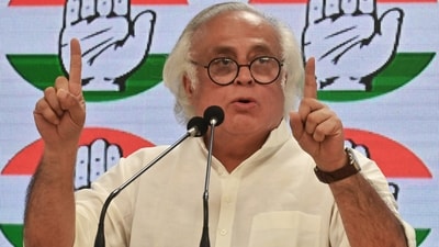 Congress general secretary in-charge communications Jairam Ramesh addresses a press conference. (ANI file)