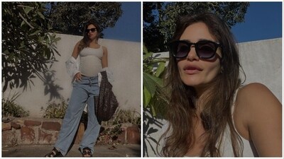 Gabriella Demetriades, who is pregnant for the second time, recently dropped a series of photos flaunting her baby bump under the blue sky. (Instagram/@gabriellademetriades) Gabriella Demetriades, who is pregnant for the second time, recently dropped a series of photos flaunting her baby bump under the blue sky. (Instagram/@gabriellademetriades)
