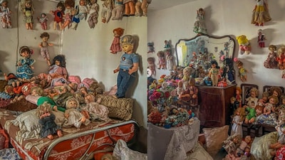 Room filled with dolls. (Instagram/@Ben James) Room filled with dolls. (Instagram/@Ben James)