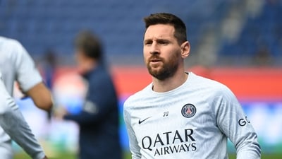 (FILES) Paris Saint-Germain's Argentine forward Lionel Messi looks on (AFP) (FILES) Paris Saint-Germain's Argentine forward Lionel Messi looks on (AFP)