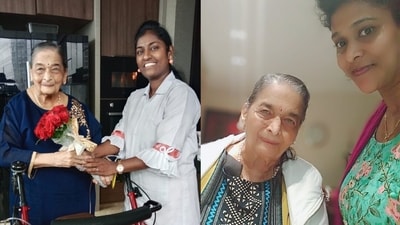 Madhuri Dixit posted a note of gratitude to her late mother's caregivers. Madhuri Dixit posted a note of gratitude to her late mother's caregivers.