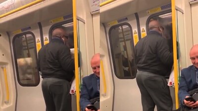 Man singing in metro. (Twitter/@NoContextHumans) Man singing in metro. (Twitter/@NoContextHumans)