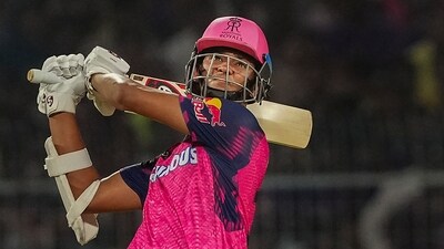 IPL 2023: Yashasvi Jaiswal plays a shot. (PTI) IPL 2023: Yashasvi Jaiswal plays a shot. (PTI)