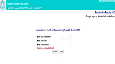 CBSE 12th Result 2023 Declared: CBSE Class 12 results out at cbseresults.nic.in CBSE 12th Result 2023 Declared: CBSE Class 12 results out at cbseresults.nic.in