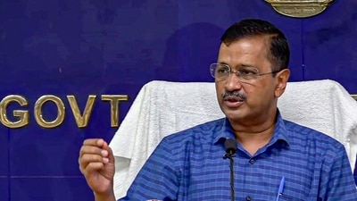 Delhi chief minister Arvind Kejriwal addresses the media at the Delhi Secretariat after the Supreme Court's ruling on the regulation of services matter in Delhi on Thursday. (PTI) Delhi chief minister Arvind Kejriwal addresses the media at the Delhi Secretariat after the Supreme Court's ruling on the regulation of services matter in Delhi on Thursday. (PTI)