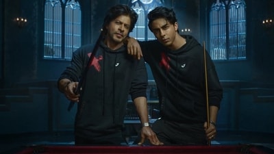 Shah Rukh Khan starred in Aryan Khan's brand advertisement. Shah Rukh Khan starred in Aryan Khan's brand advertisement.