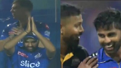 Rohit's telling act, Hardik's king-sized gesture for ton-up Suryakumar Rohit's telling act, Hardik's king-sized gesture for ton-up Suryakumar