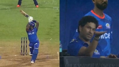Sachin Tendulkar reacts to Suryakumar Yadav's unrealistic six Sachin Tendulkar reacts to Suryakumar Yadav's unrealistic six