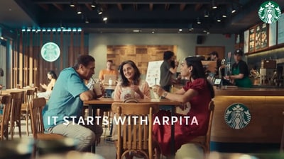 Screengrab of the video shared by Starbucks India of its latest campaign on trans inclusivity. (Twitter/StarbucksIndia)