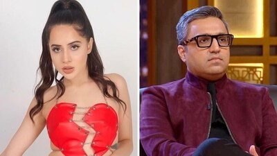 Uorfi Javed has taken a dig at Ashneer Grover Uorfi Javed has taken a dig at Ashneer Grover