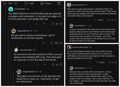Nikhil Chinapa opened up about his payment on MTV Roadies. Nikhil Chinapa opened up about his payment on MTV Roadies.