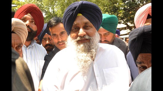 Badal asserted if Darbar Sahib, which was venerated across the world, was not safe then nothing was safe in Punjab. (HT Photo/Sameer Sehgal)
