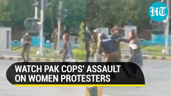 WATCH PAK COPS' ASSAULT ON WOMEN PROTESTERS