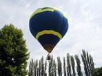 A hot air balloon being launched by Jammu and Kashmir Tourism Secretary Syed Abid Rasheed Shah (Unseen) ahead of the G20 event, at Zabarwan Park, in Srinagar on Friday. Jammu and Kashmir hosts adventure activities to boost tourism ahead of G20 Summit 