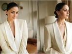 Alia Bhatt nails the rules of power dressing in plunge-neck white pantsuit for new photoshoot. Alia Bhatt nails the rules of power dressing in plunge-neck white pantsuit for new photoshoot.