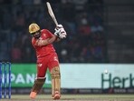 Punjab Kings' Prabhsimran Singh plays a shot during the Indian Premier League (IPL) Twenty20 cricket match between Delhi Capitals and Punjab Kings