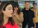 Priyanka Chopra greeted the paparazzi with 'namaste' as she arrived in Delhi. Priyanka Chopra greeted the paparazzi with 'namaste' as she arrived in Delhi.