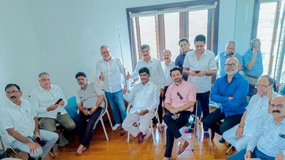 Congress leader DK Shivakumar in Bengaluru on Saturday. (Twitter) Congress leader DK Shivakumar in Bengaluru on Saturday. (Twitter)
