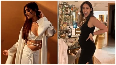 Ileana D'Cruz announced her pregnancy last month. Ileana D'Cruz announced her pregnancy last month.