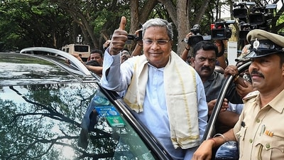 Siddaramaiah said Karnataka result is a mandate against PM Modi, Amit Shah and JP Nadda. (PTI) Siddaramaiah said Karnataka result is a mandate against PM Modi, Amit Shah and JP Nadda. (PTI)
