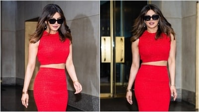 Priyanka Chopra steps out in NYC in a sizzling red outfit and killer boots. (Instagram) Priyanka Chopra steps out in NYC in a sizzling red outfit and killer boots. (Instagram)