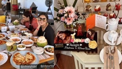 Shehnaaz Gill travelled to Thailand and started her trip with 'pet puja'. Shehnaaz Gill travelled to Thailand and started her trip with 'pet puja'.